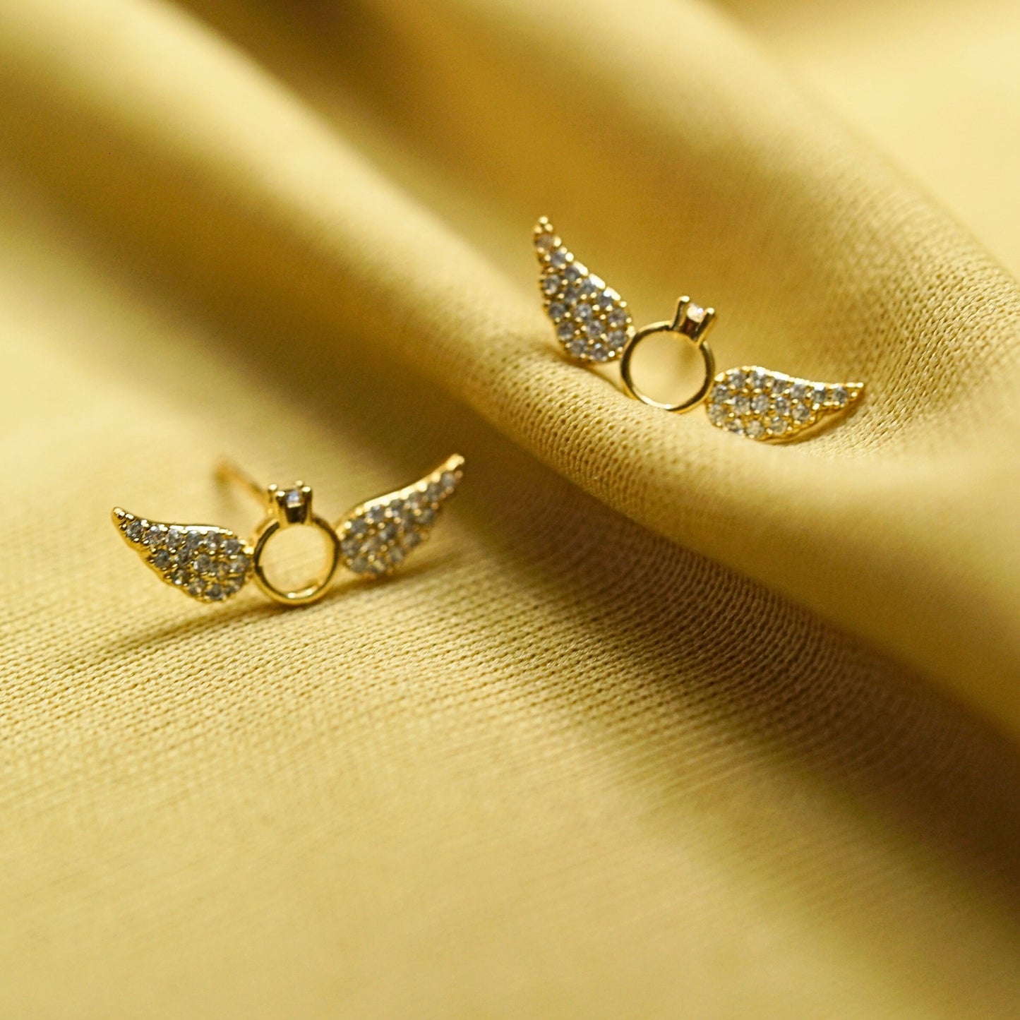 Angle Wings Pendant With Earrings
