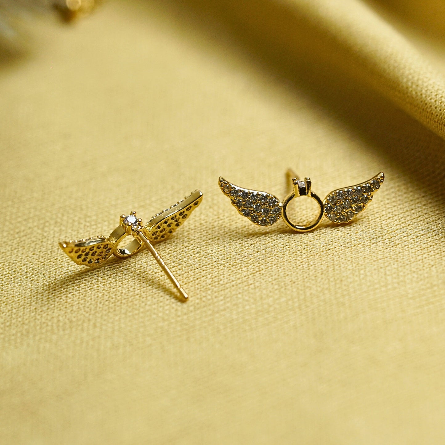Angle Wings Pendant With Earrings