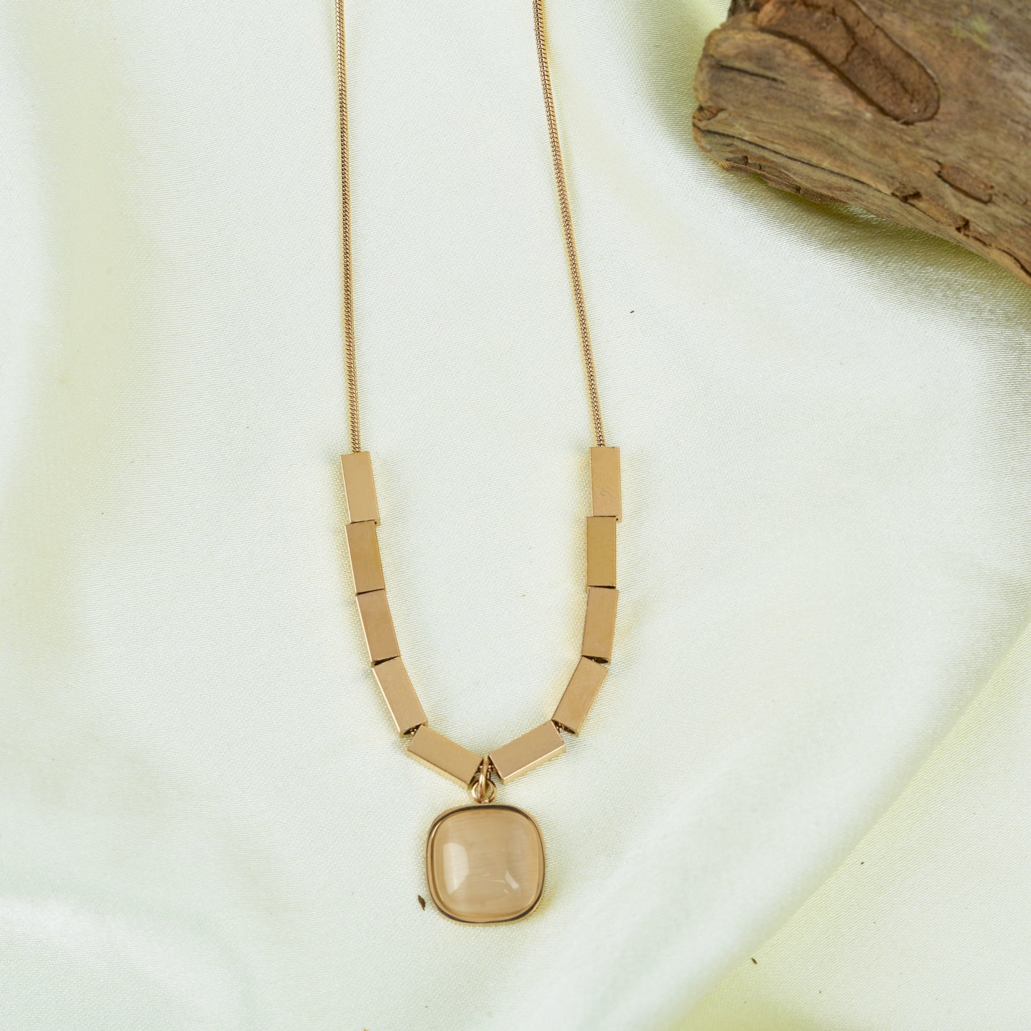 Crystal Brass Pendant