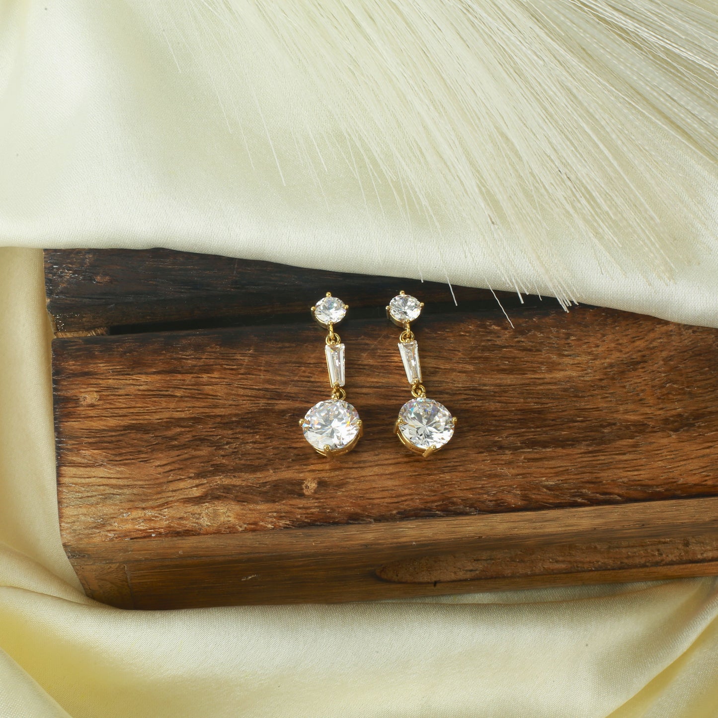 Cubic Zirconia Dangle Earrings