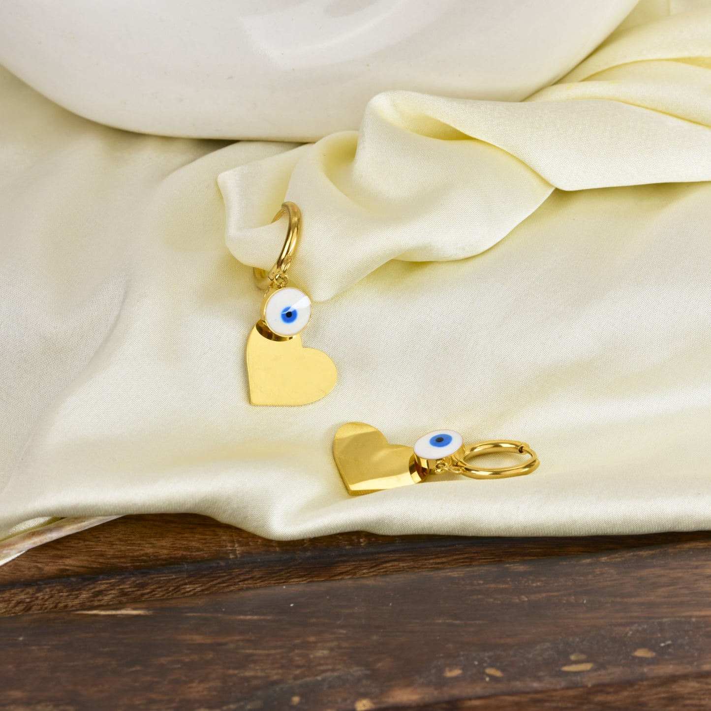 Dangle Drop Heart Earrings