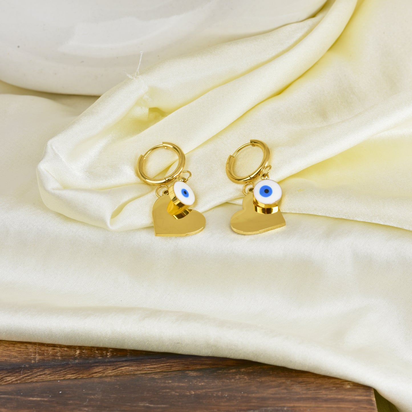 Dangle Drop Heart Earrings