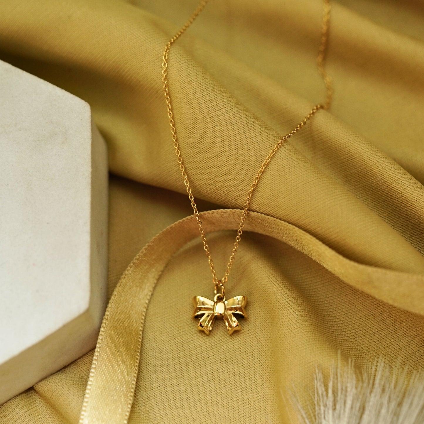 Olive Bow Knot Pendant