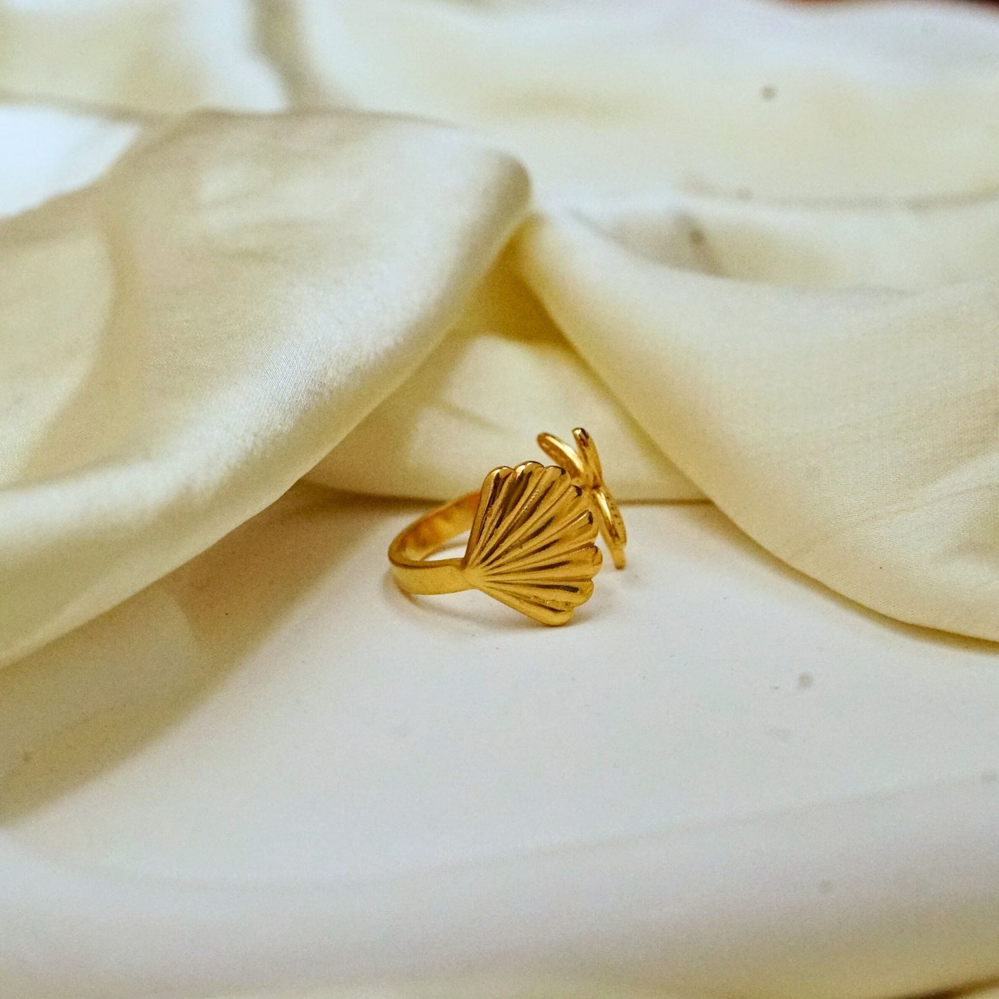 Sea Shell Adjustable Ring
