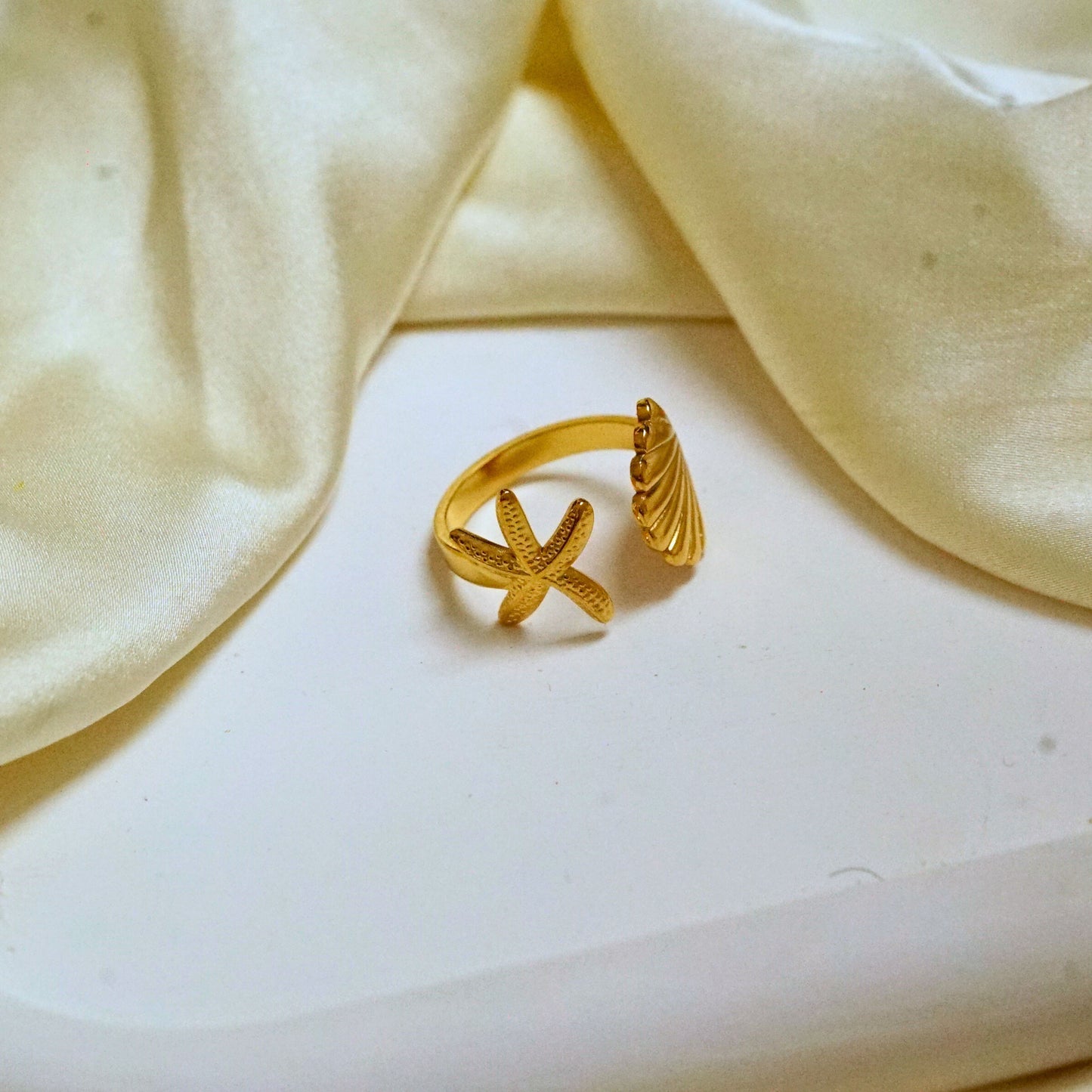 Sea Shell Adjustable Ring