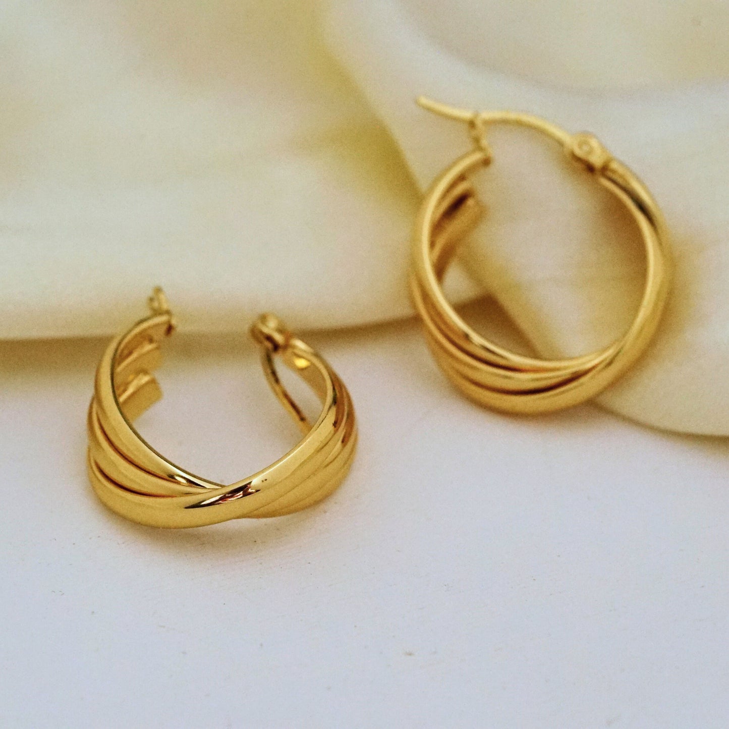 Triple Hoop Earrings