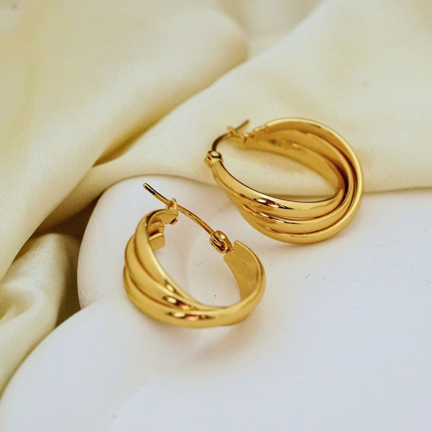 Triple Hoop Earrings