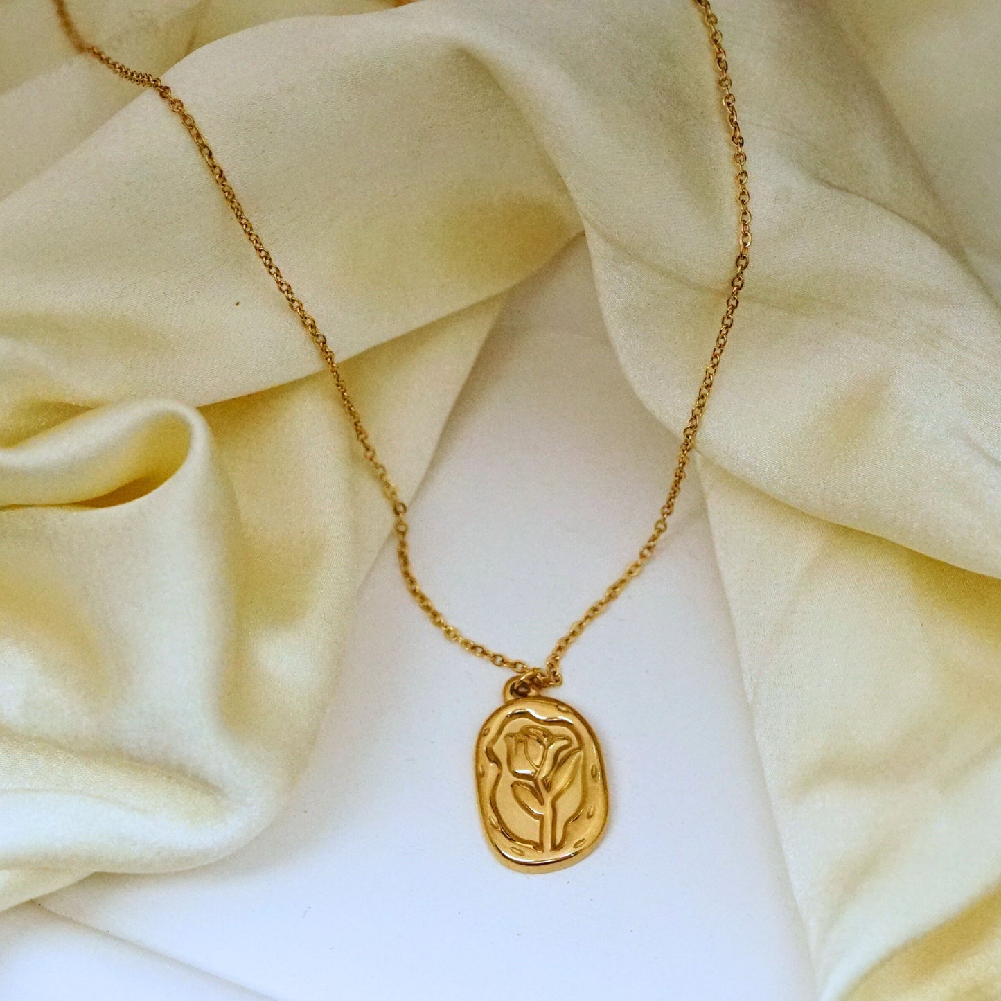Golden Rose Pendant