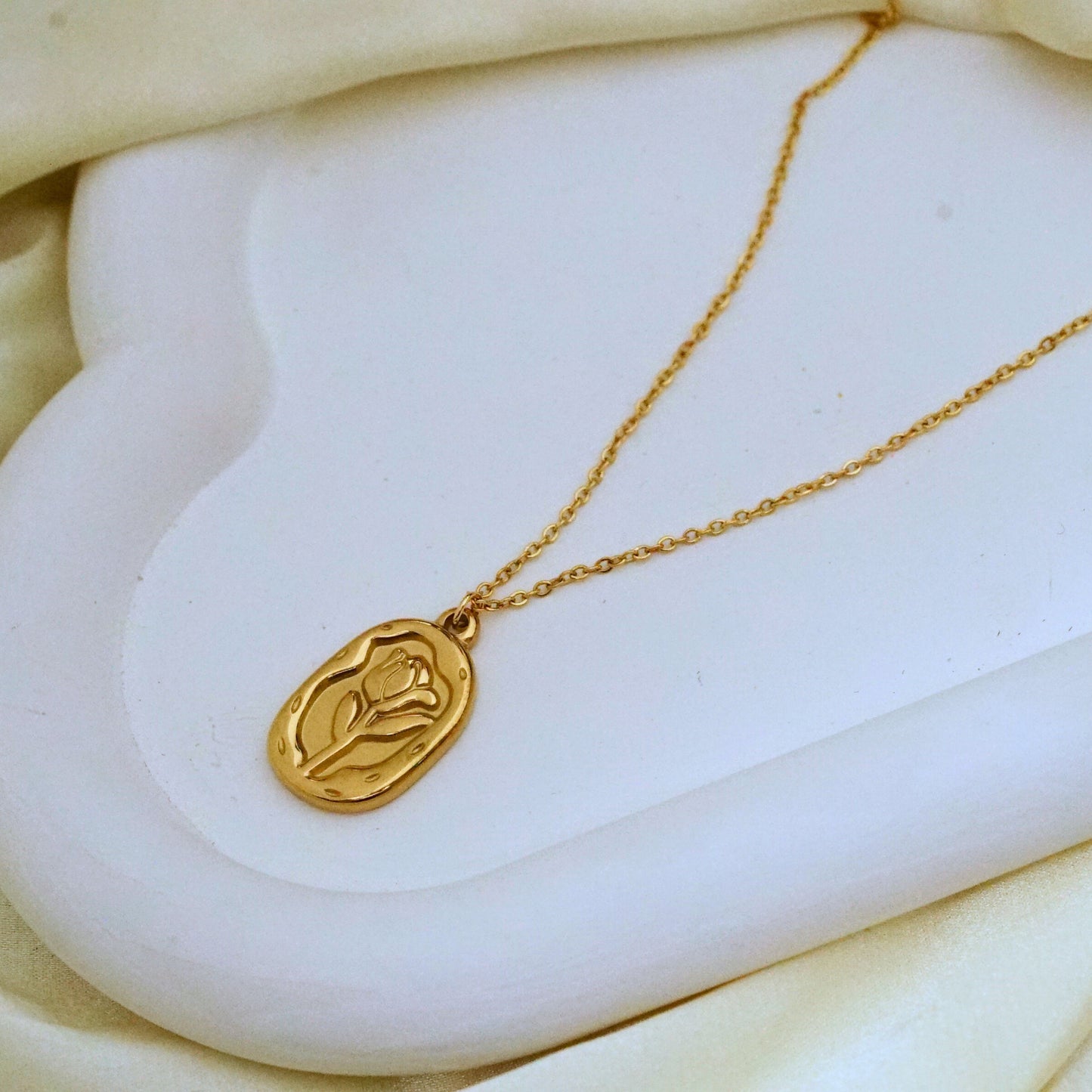 Golden Rose Pendant