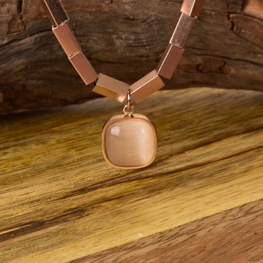 Crystal Brass Pendant