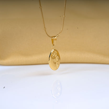 Oval Rose Pendant