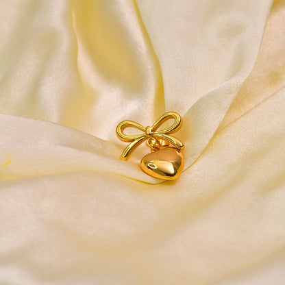 Bow Heart Earrings