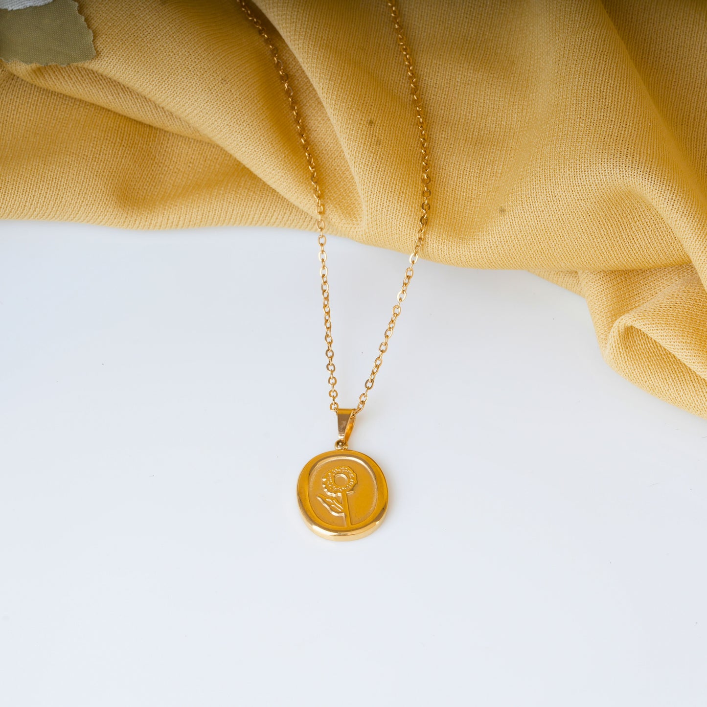 Sunflower Charm Pendant