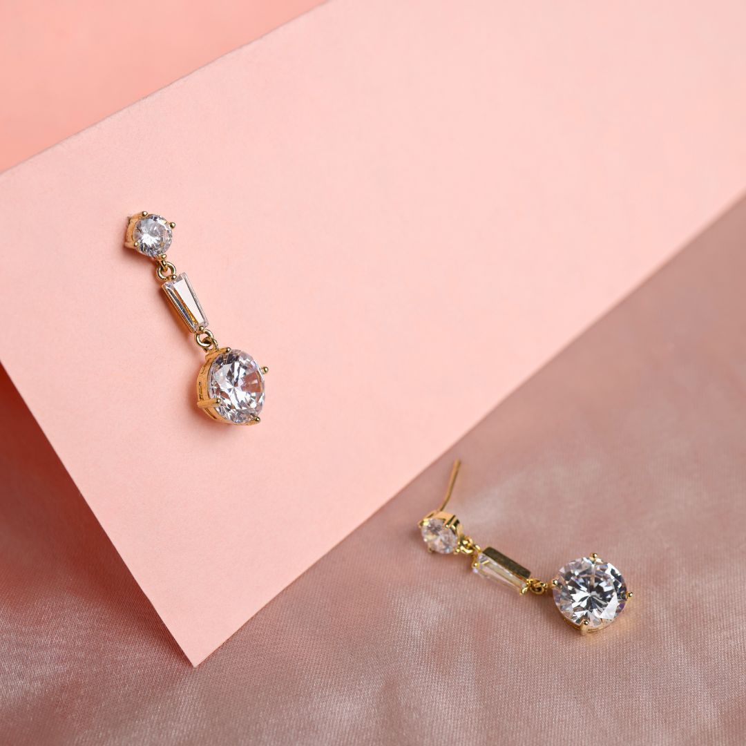 Zircon Drop Earrings