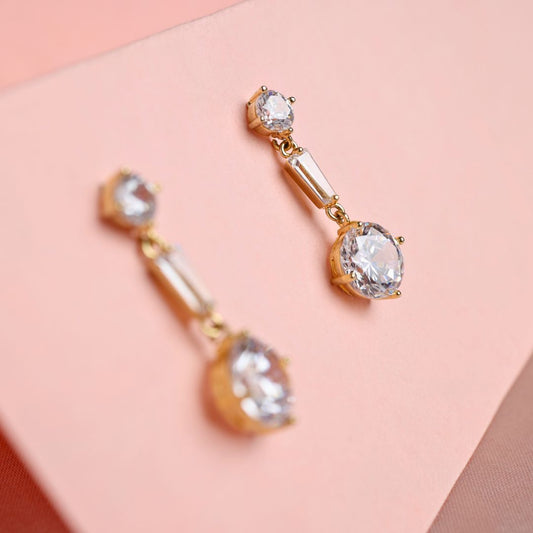 Zircon Drop Earrings