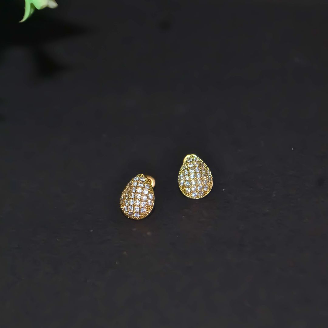 Rhinestone Stud Earrings