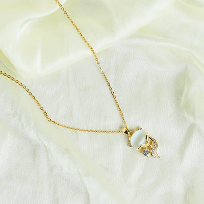 Cat Look Zircon Pendant